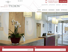 Tablet Screenshot of hotel-tychon.be